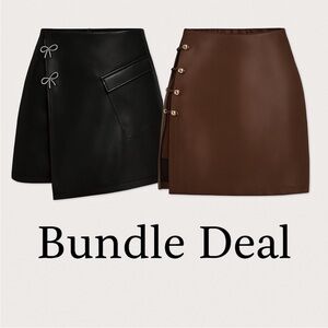 Black and Brown Skirt Bundle